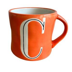 Anthropologie Mia Colorway Monogram Hand Painted C Mug